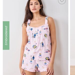 Printfresh Back to Bed Short Set in Happily Ever After